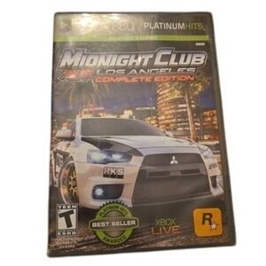 Midnight Club: Los Angeles Complete Edition (Xbox 360, 2009) COMPLETE & TESTED!